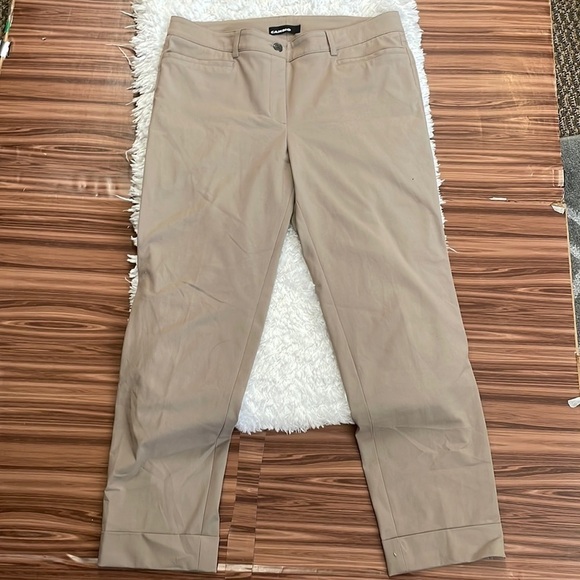 CAMBIO Khaki Trouser Pants Size 12 - Picture 1 of 8